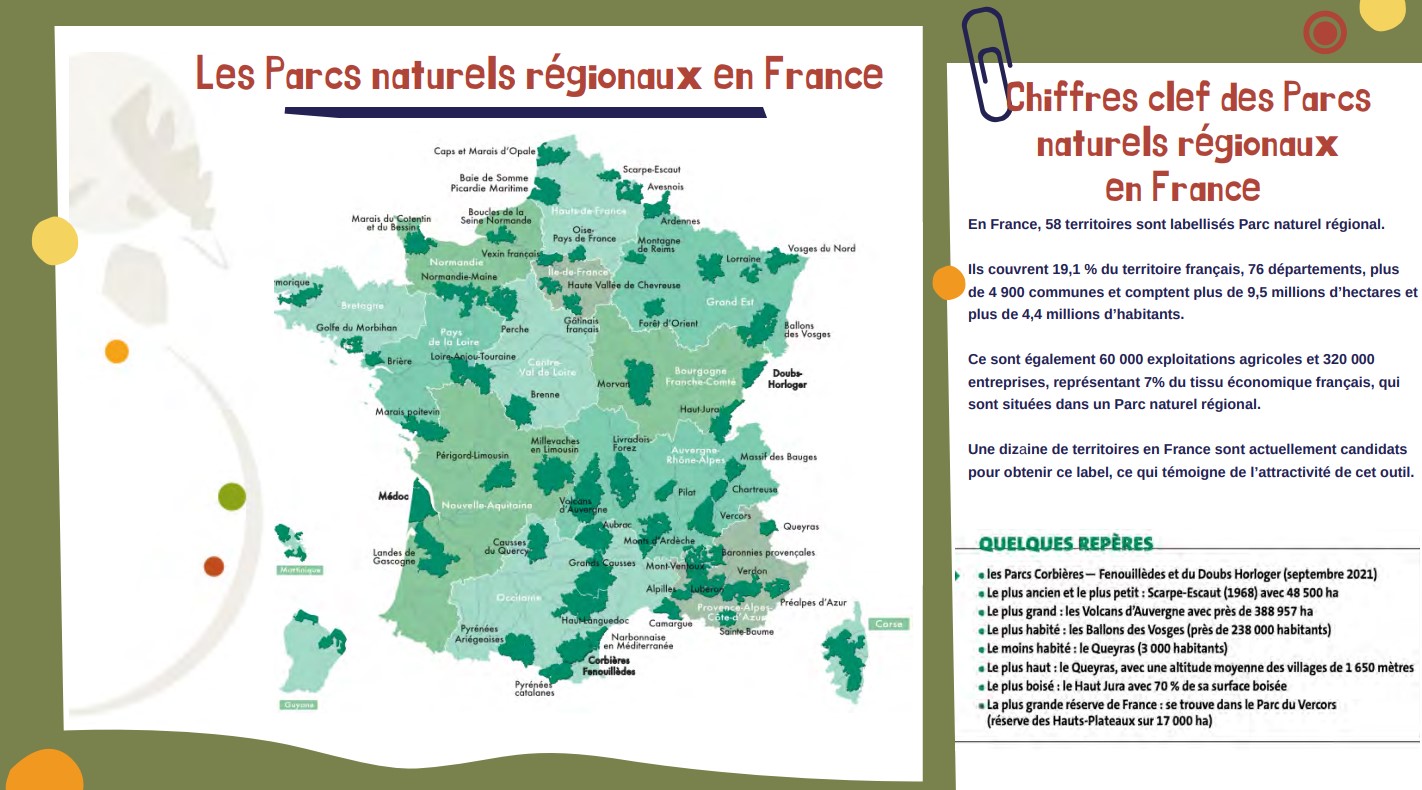 Carte PNR France