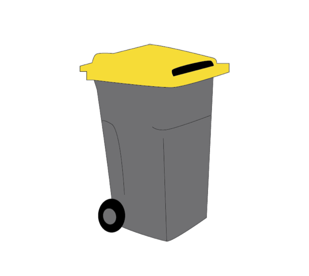 Poubelle jaune