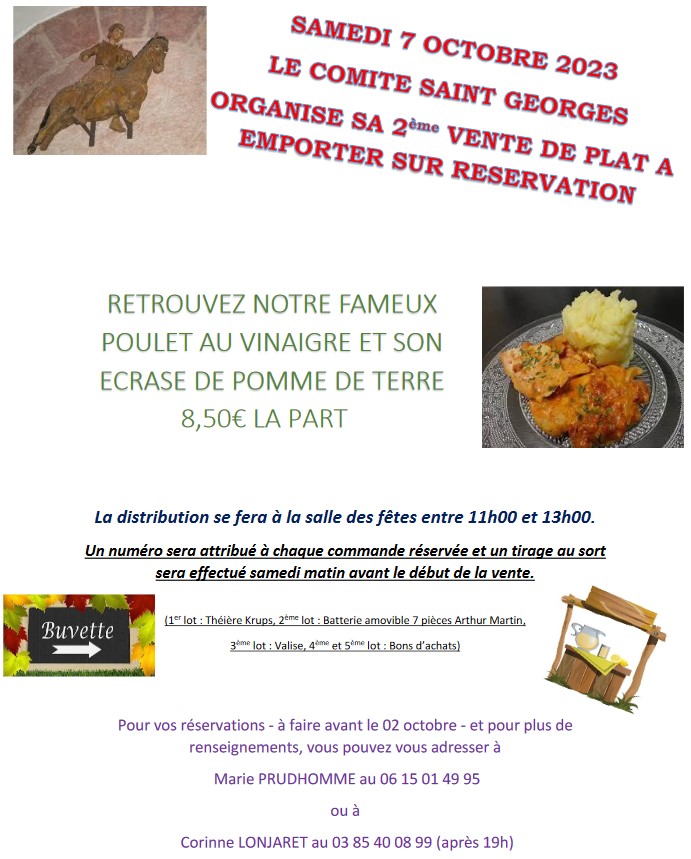 Affiche vente Saint-Georges - 2023