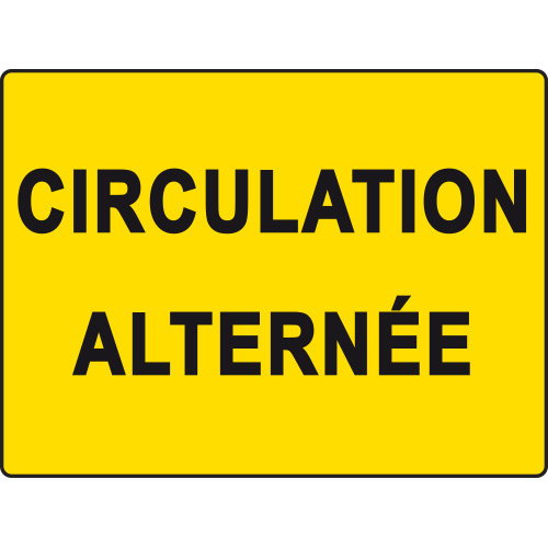 Panneau Circulation alternée Panneau Circulation alternée