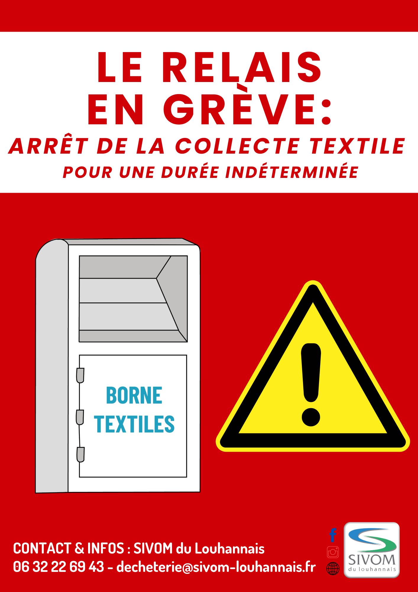 Info grève Le Relais - 2025