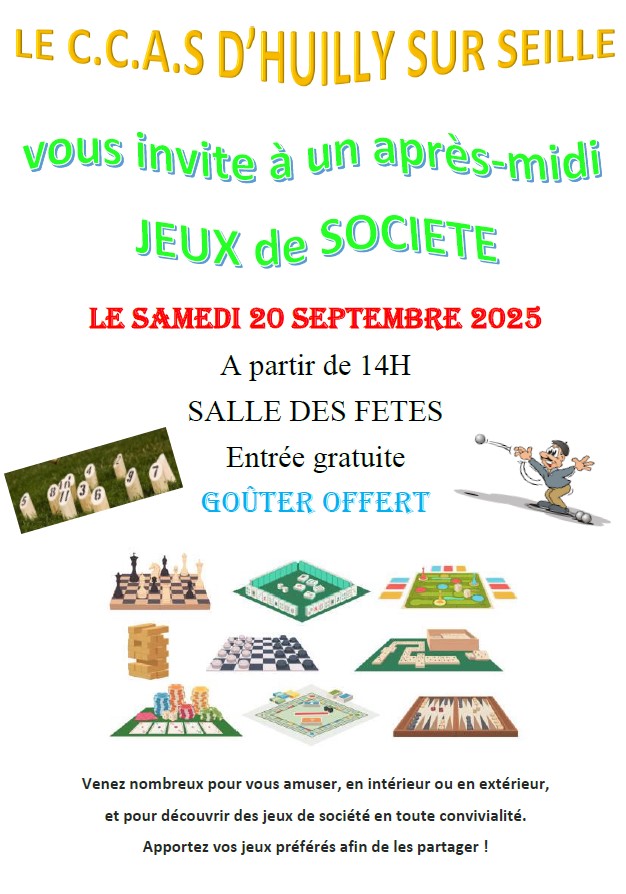 Affiche Jeux CCAS - 2025