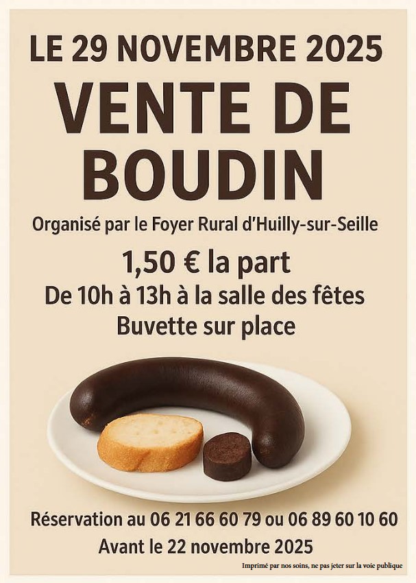 Affiche Boudin 2025 Affiche Boudin - 2025