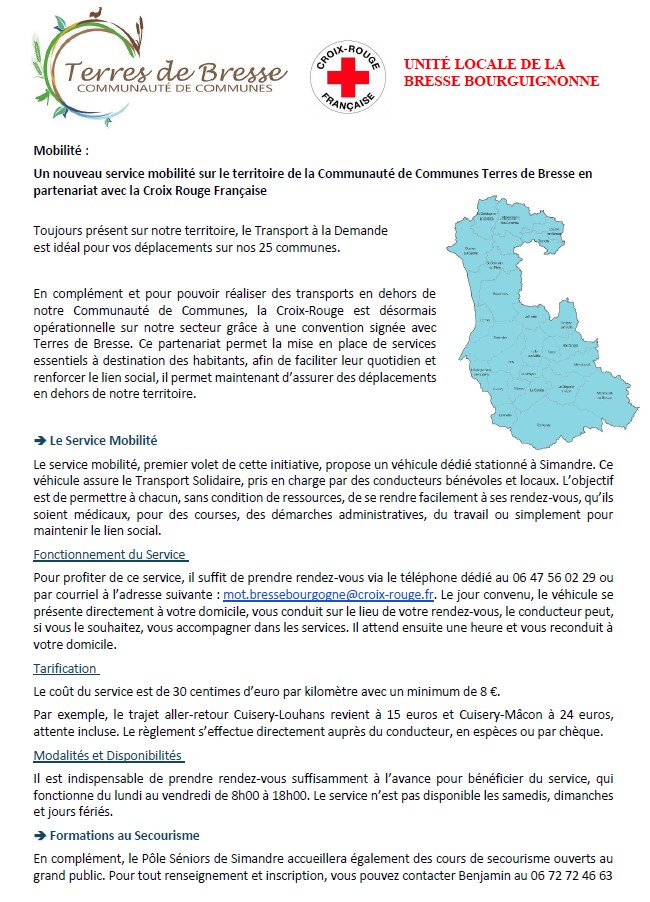 Article Croix-Rouge - 2025 Mobilité Croix-Rouge - 2025