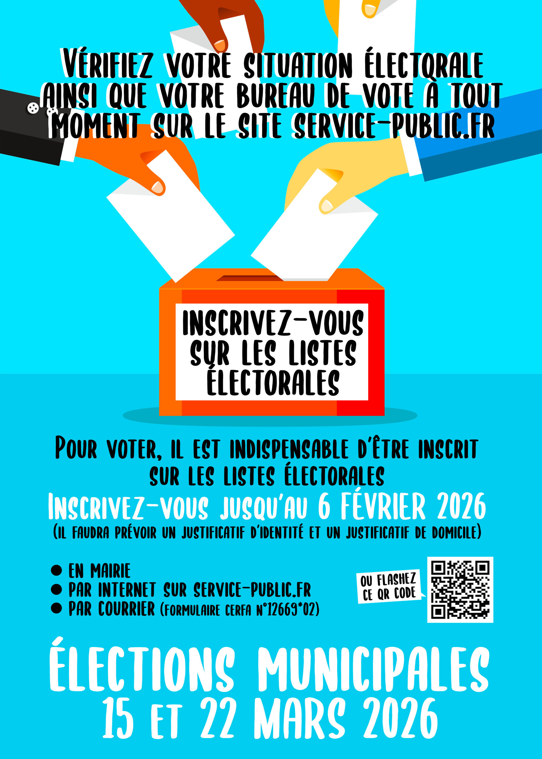 Inscriptions Liste Electorale - 2025 Inscription liste électorale - 2025