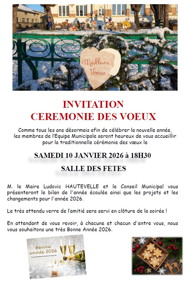 Invitation Voeux - 2026
