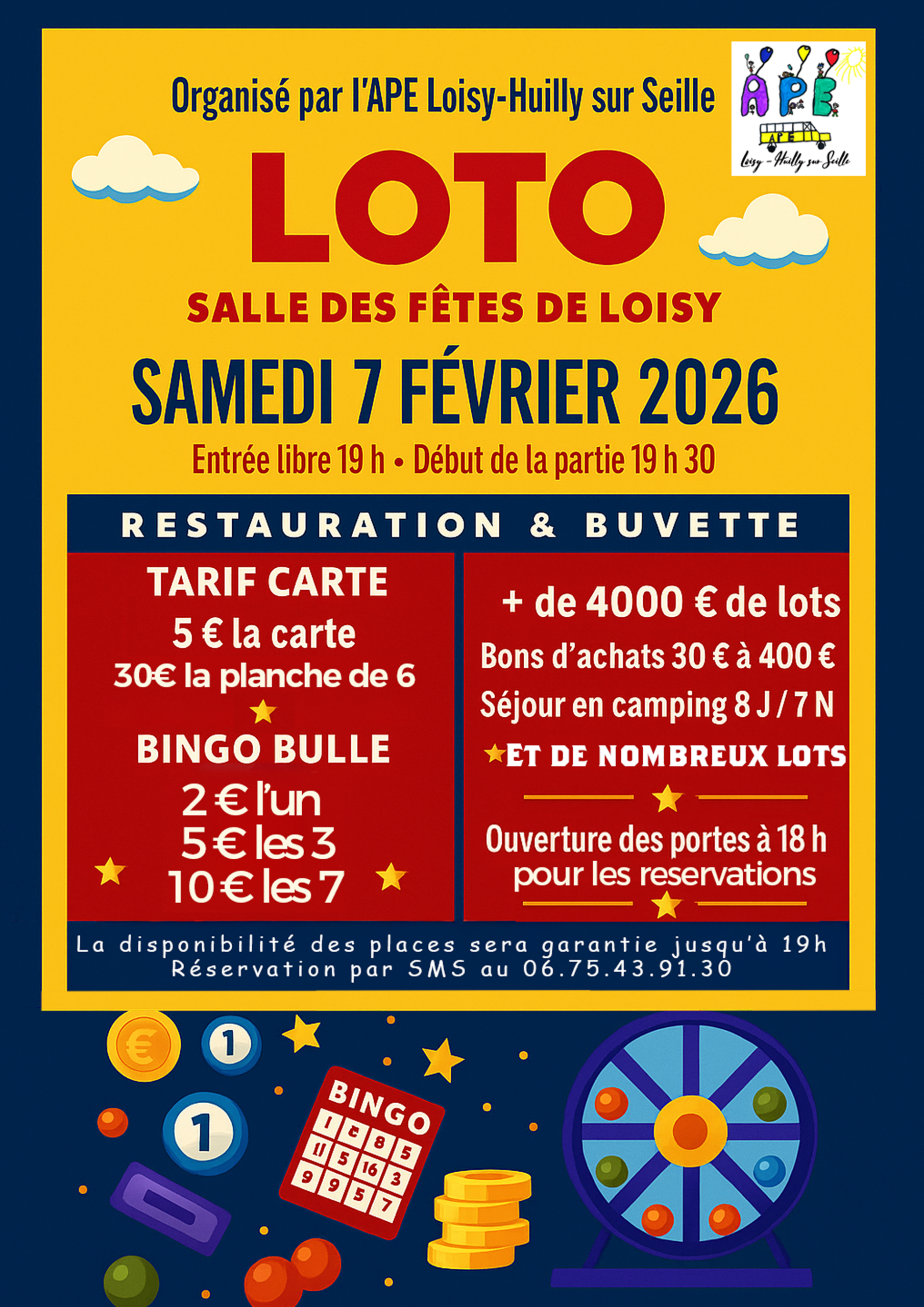 Affiche loto APE - 2026
